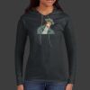 Ladies 100% Ring Spun Cotton Long Sleeve Hooded T Shirt Thumbnail