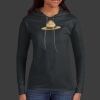 Ladies 100% Ring Spun Cotton Long Sleeve Hooded T Shirt Thumbnail