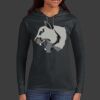 Ladies 100% Ring Spun Cotton Long Sleeve Hooded T Shirt Thumbnail