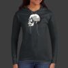 Ladies 100% Ring Spun Cotton Long Sleeve Hooded T Shirt Thumbnail