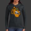 Ladies 100% Ring Spun Cotton Long Sleeve Hooded T Shirt Thumbnail