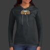 Ladies 100% Ring Spun Cotton Long Sleeve Hooded T Shirt Thumbnail