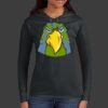 Ladies 100% Ring Spun Cotton Long Sleeve Hooded T Shirt Thumbnail