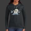 Ladies 100% Ring Spun Cotton Long Sleeve Hooded T Shirt Thumbnail