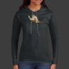 Ladies 100% Ring Spun Cotton Long Sleeve Hooded T Shirt Thumbnail