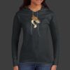 Ladies 100% Ring Spun Cotton Long Sleeve Hooded T Shirt Thumbnail