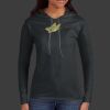 Ladies 100% Ring Spun Cotton Long Sleeve Hooded T Shirt Thumbnail