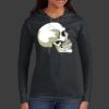 Ladies 100% Ring Spun Cotton Long Sleeve Hooded T Shirt Thumbnail