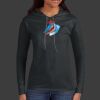 Ladies 100% Ring Spun Cotton Long Sleeve Hooded T Shirt Thumbnail