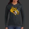 Ladies 100% Ring Spun Cotton Long Sleeve Hooded T Shirt Thumbnail