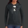 Ladies 100% Ring Spun Cotton Long Sleeve Hooded T Shirt Thumbnail
