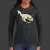 Ladies 100% Ring Spun Cotton Long Sleeve Hooded T Shirt Thumbnail