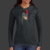 Ladies 100% Ring Spun Cotton Long Sleeve Hooded T Shirt Thumbnail