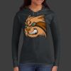 Ladies 100% Ring Spun Cotton Long Sleeve Hooded T Shirt Thumbnail