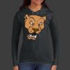 Ladies 100% Ring Spun Cotton Long Sleeve Hooded T Shirt Thumbnail