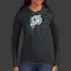 Ladies 100% Ring Spun Cotton Long Sleeve Hooded T Shirt Thumbnail