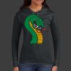 Ladies 100% Ring Spun Cotton Long Sleeve Hooded T Shirt Thumbnail