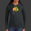 Ladies 100% Ring Spun Cotton Long Sleeve Hooded T Shirt Thumbnail