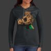 Ladies 100% Ring Spun Cotton Long Sleeve Hooded T Shirt Thumbnail