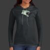 Ladies 100% Ring Spun Cotton Long Sleeve Hooded T Shirt Thumbnail