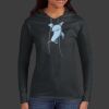 Ladies 100% Ring Spun Cotton Long Sleeve Hooded T Shirt Thumbnail