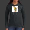 Ladies 100% Ring Spun Cotton Long Sleeve Hooded T Shirt Thumbnail