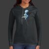 Ladies 100% Ring Spun Cotton Long Sleeve Hooded T Shirt Thumbnail
