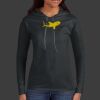Ladies 100% Ring Spun Cotton Long Sleeve Hooded T Shirt Thumbnail