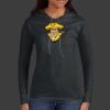Ladies 100% Ring Spun Cotton Long Sleeve Hooded T Shirt Thumbnail