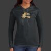 Ladies 100% Ring Spun Cotton Long Sleeve Hooded T Shirt Thumbnail