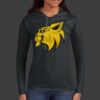 Ladies 100% Ring Spun Cotton Long Sleeve Hooded T Shirt Thumbnail