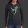 Ladies 100% Ring Spun Cotton Long Sleeve Hooded T Shirt Thumbnail