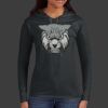 Ladies 100% Ring Spun Cotton Long Sleeve Hooded T Shirt Thumbnail