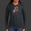 Ladies 100% Ring Spun Cotton Long Sleeve Hooded T Shirt Thumbnail