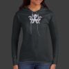 Ladies 100% Ring Spun Cotton Long Sleeve Hooded T Shirt Thumbnail