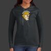 Ladies 100% Ring Spun Cotton Long Sleeve Hooded T Shirt Thumbnail