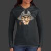 Ladies 100% Ring Spun Cotton Long Sleeve Hooded T Shirt Thumbnail