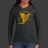 Ladies 100% Ring Spun Cotton Long Sleeve Hooded T Shirt Thumbnail