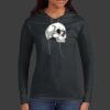 Ladies 100% Ring Spun Cotton Long Sleeve Hooded T Shirt Thumbnail