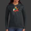 Ladies 100% Ring Spun Cotton Long Sleeve Hooded T Shirt Thumbnail