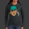 Ladies 100% Ring Spun Cotton Long Sleeve Hooded T Shirt Thumbnail