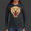 Ladies 100% Ring Spun Cotton Long Sleeve Hooded T Shirt Thumbnail