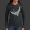 Ladies 100% Ring Spun Cotton Long Sleeve Hooded T Shirt Thumbnail