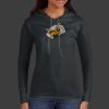 Ladies 100% Ring Spun Cotton Long Sleeve Hooded T Shirt Thumbnail