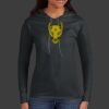 Ladies 100% Ring Spun Cotton Long Sleeve Hooded T Shirt Thumbnail