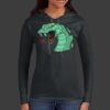 Ladies 100% Ring Spun Cotton Long Sleeve Hooded T Shirt Thumbnail