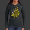 Ladies 100% Ring Spun Cotton Long Sleeve Hooded T Shirt Thumbnail