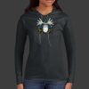 Ladies 100% Ring Spun Cotton Long Sleeve Hooded T Shirt Thumbnail