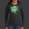 Ladies 100% Ring Spun Cotton Long Sleeve Hooded T Shirt Thumbnail