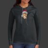 Ladies 100% Ring Spun Cotton Long Sleeve Hooded T Shirt Thumbnail